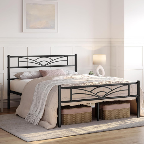Luxury metal bed frame - bed,