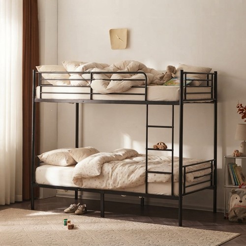 Metal bunk bed twin over - metal,