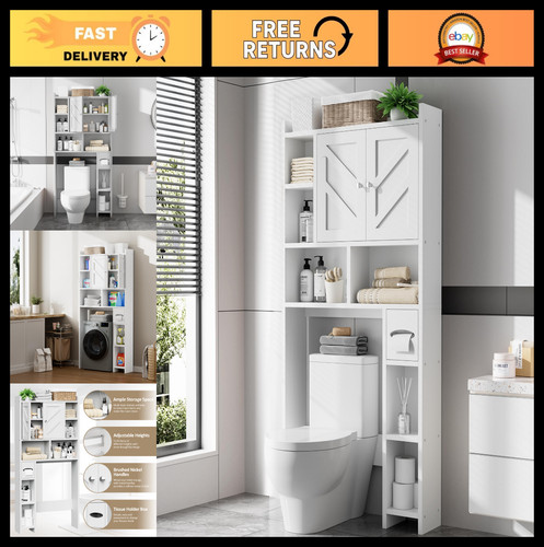 Over toilet storage - toilet, cabinet
