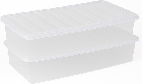 Clear under bed - 2, storage